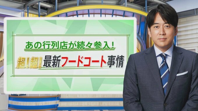 超！超！最新フードコート事情　「予約3年待ち」の人気店から大行列スイーツまで、有名店続々出店のワケとは【THE TIME,】 |TBS NEWS DIG