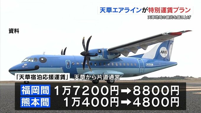 天草エアライン「天草宿泊応援運賃」福岡・熊本発着便を最大半額以下で提供へ　熊本地震からの観光復興に向け|TBS NEWS DIG