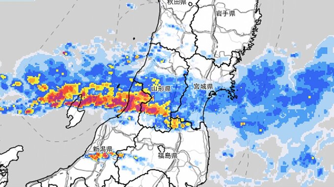 山形県　線状降水帯が発生するおそれ　気象庁発表|TBS NEWS DIG