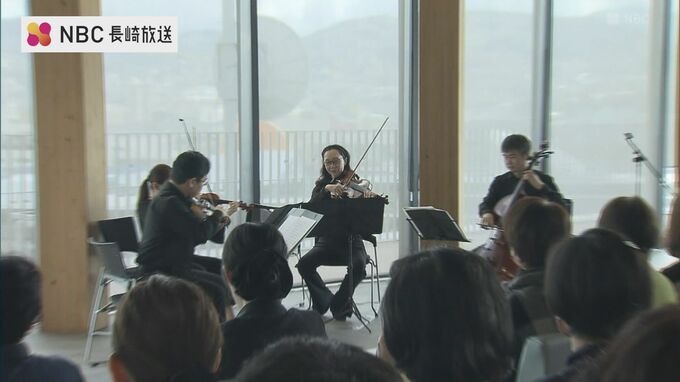 日本フィル"弦楽カルテット"が県庁でミニコンサート　次回長崎公演は2月18日ブリックで|TBS NEWS DIG
