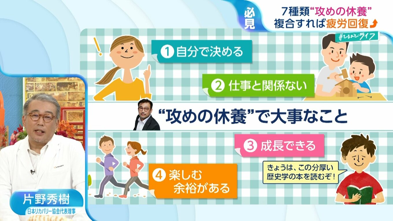 「朝起きた時から疲れている…」“休む＝寝る”ではない！？医学博士が教える“攻め”の休養【ひるおび】 | TBS NEWS DIG (3ページ)