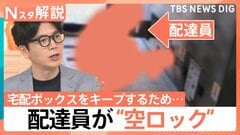 「荷物が受け取れない」マンション宅配ボックスの“空ロック”を追跡、配送業者の認識は？【Nスタ解説】| TBS CROSS DIG with Bloomberg