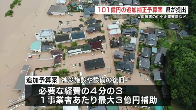 1社あたり「最大3億円」を補助へ 101億円の補正予算案を追加提出 8月豪雨で被災の3300社など支援　熊本県議会|TBS NEWS DIG