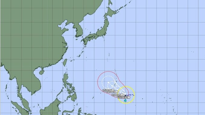 【台風情報】台風4号（シンラコウ）のこのあとの勢力と進路を詳しく　今後は "非常に強い" 台風に発達か　最大瞬間風速は？ 今後の全国の天気を画像で　気象庁　　|　山形のニュース│TUYテレビユー山形