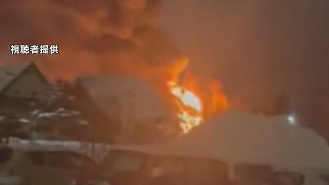 「建物から煙と炎が見える」旭川の自動車整備場で火事　一時、周辺住民が避難も…けが人なし　整備場内は無人だったか|TBS NEWS DIG