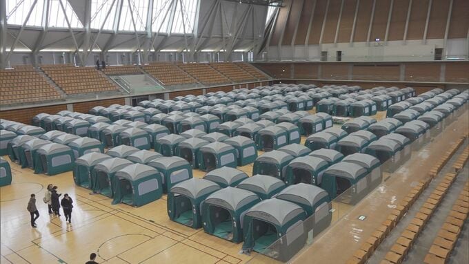 いしかわ総合スポーツセンターで「1.5次避難所」開設　ホテル・旅館などの「2次避難所」の中継拠点　奥能登2市2町の被災者受け入れ開始|TBS NEWS DIG