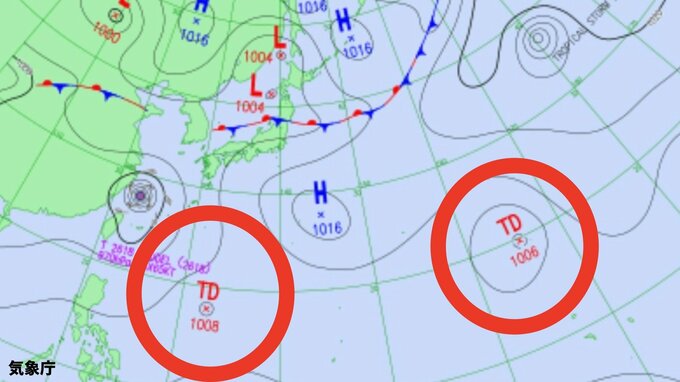 【台風のたまご】また、新たな「熱帯低気圧」が“ダブル”発生か...今後の進路、日本への影響は？台風情報に注意...9月5日までの雨・風シミュレーションで確認【気象庁26日天気図】|TBS NEWS DIG