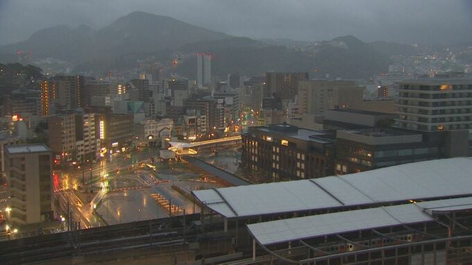 長崎南部で24時間に250ミリ　北部で200ミリを予想　長崎市などに土砂災害危険警報（25日午前5時現在）|TBS NEWS DIG