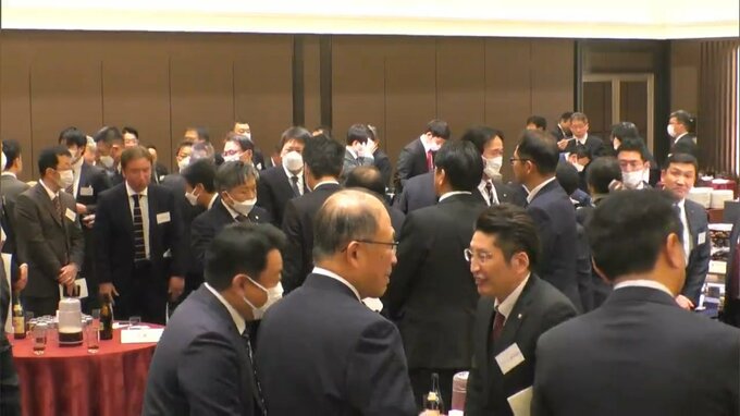 食品卸や大手流通などが一堂に集まる新春名刺交換会　約300社から約420人が参加し4年ぶりに開催【岡山】|TBS NEWS DIG