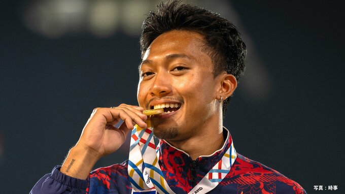タイの19歳が100mで9秒94！日本記録上回るアジア歴代3位の好記録　200ｍは同4位の20秒07でV【東南アジア大会】|TBS NEWS DIG