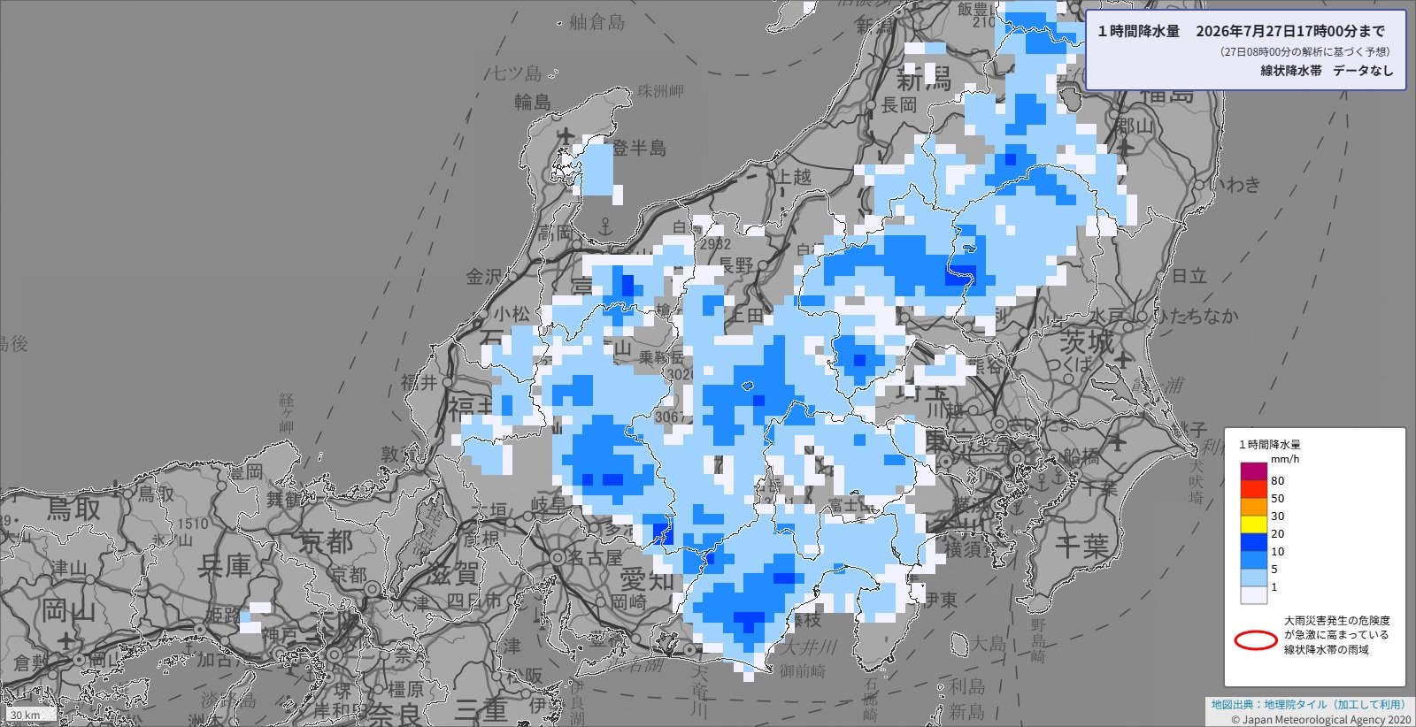 大雨警戒】新潟や富山などで1時間40ミリの激しい雨予想 これまでの雨で