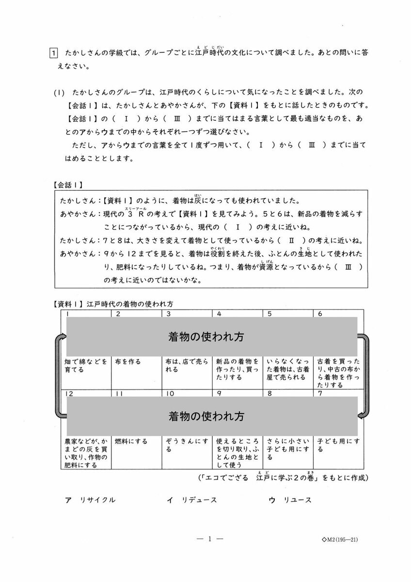 愛知県立中高一貫校入試2026「適性検査Ⅱ」試験問題と解答全て見せます