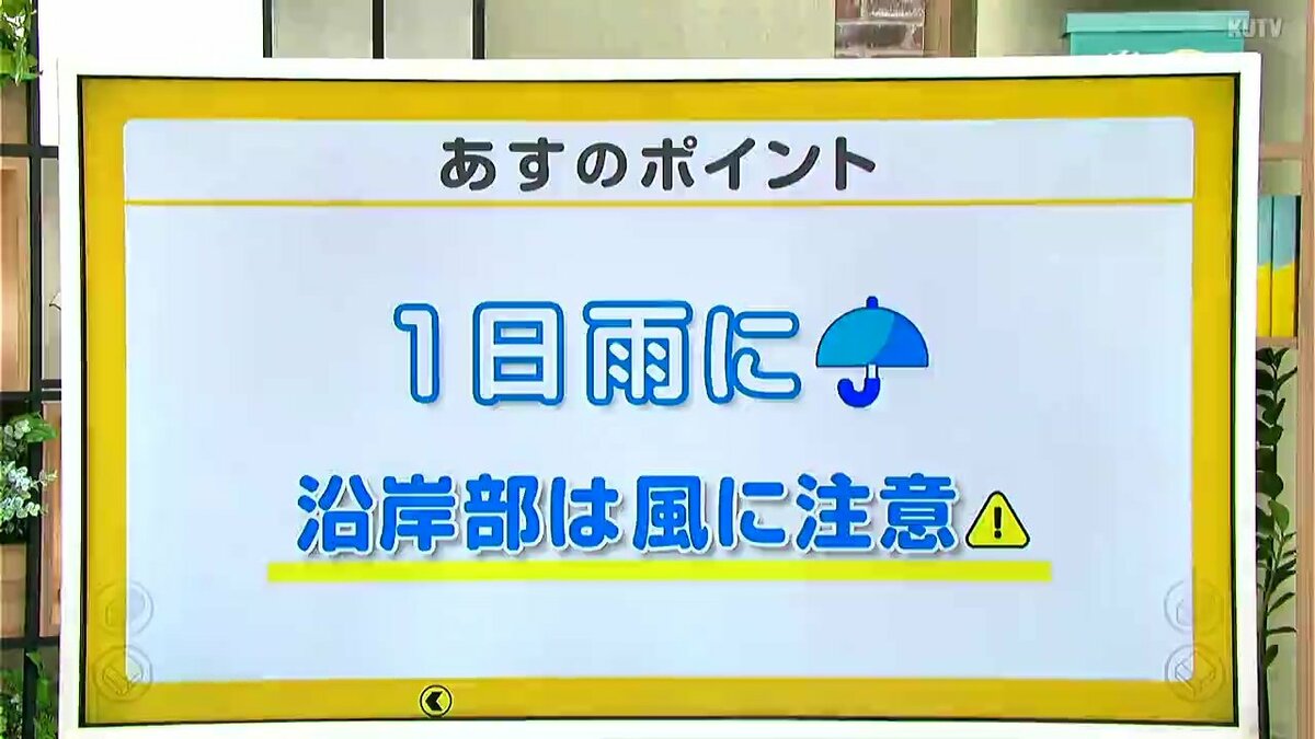 高知の天気　あす27日は「1日雨」に　沿岸部は横殴りの雨に注意