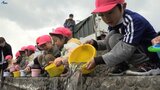 「元気に帰ってきてね」 甲子川に園児がサケの稚魚を放流 岩手・釜石市|TBS NEWS DIG