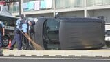 「地元としても大変心配」　軽乗用車同士が衝突　1台が横転　おととい開通したばかりの都市計画道路で事故　山梨|TBS NEWS DIG