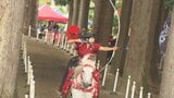 「もっとメジャーになっていろいろな人に知ってもらえたら」全国スポーツ流鏑馬八戸大会 林中疾走 騎射の美 人馬一体の美技・日本の伝統文化で観客魅了 10月には世界流鏑馬選手権も | 青森のニュース│ATV NEWS│青森テレビ
