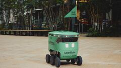 Uber Eats　来月中に自立走行AIロボットで配達開始| TBS CROSS DIG with Bloomberg