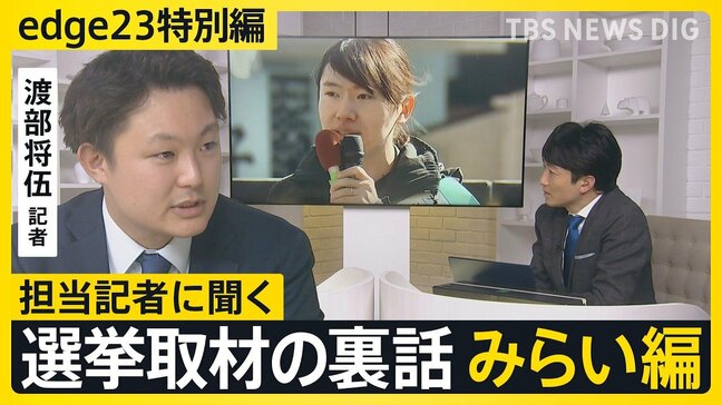 【選挙取材の裏話】記者が見たチームみらい・安野党首「AIエンジニアだけど意外と草の根運動」【edge23】衆議院選挙2026|TBS NEWS DIG