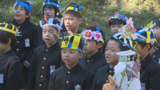 舞台は民俗文化財の野外劇場「楽桟敷」 児童が「ふるさと愛」を小学生が発表|TBS NEWS DIG