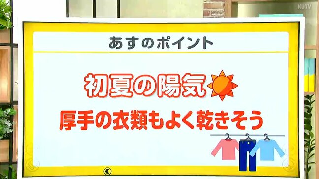 高知の天気　11日　各地晴れて初夏の陽気に　山岸拓気象予報士が解説|TBS NEWS DIG
