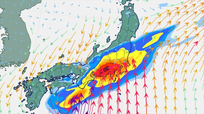 【台風情報　16時44分 気象庁発表】台風7号　27日午後には関東甲信地方に接近のおそれ　接近前の25日～26日にかけても警報級の大雨のおそれ　【進路予想・雨と風のシミュレーション・積算降水量予測】　|　山梨のニュース | ＵＴＹテレビ山梨