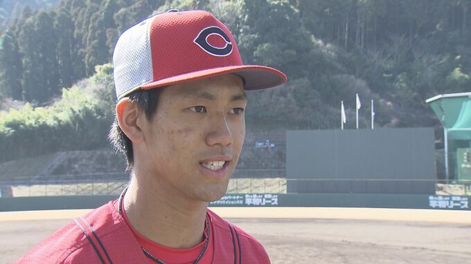 高卒ルーキー西川篤夢1軍沖縄キャンプ帯同決定「テーマはガムシャラ」も自己採点は厳しく…　日南キャンプを終えて一問一答　カープ|TBS NEWS DIG