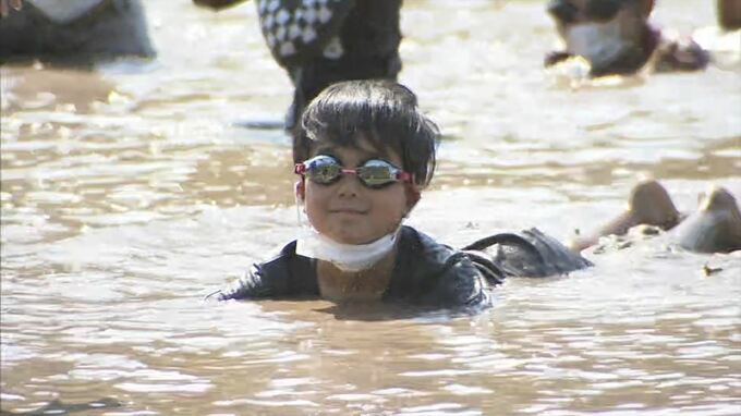 閉校で今年が最後に…どろんこフェスティバル　小学生が笑顔で泥だらけ　|　BSSニュース | BSS山陰放送