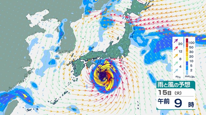「台風7号」発達して「非常に強い」勢力に　15日ごろ強い勢力で東海道沖へ達する進路予想　お盆の交通機関への影響懸念【8月16日にかけての雨風シミュレーション】　|　BSSニュース | BSS山陰放送