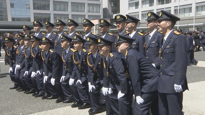 警視庁警察学校で入校式　初任科生535人が“警察官の第一歩”踏み出す|TBS NEWS DIG