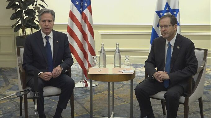 ブリンケン国務長官がイスラエル大統領と会談