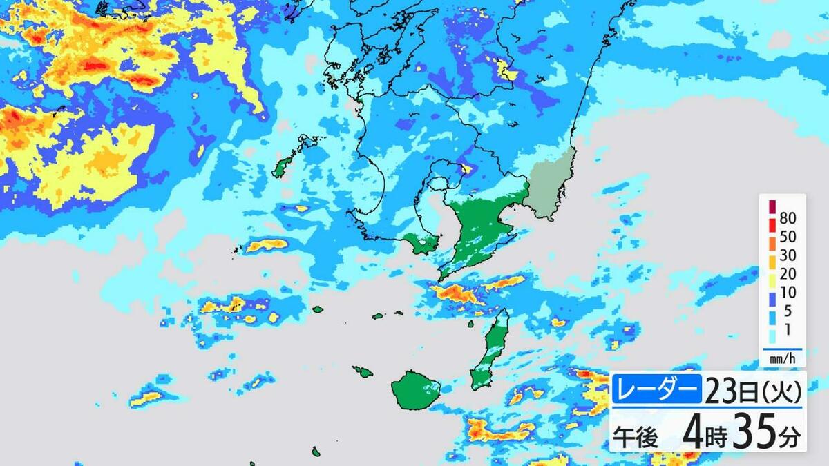 薩摩、大隅地方では24日夕方にかけて警報級の大雨のおそれ　鹿児島