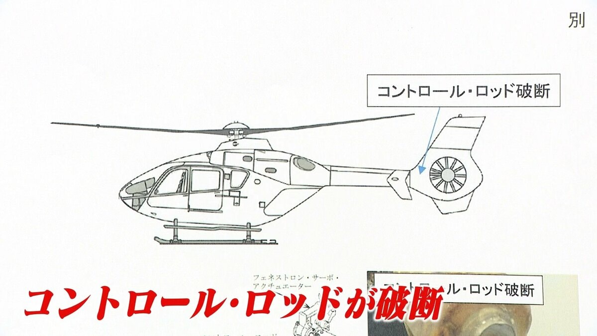 3人死亡の医療ヘリ事故 テールローターの制御部品の破断が判明 | TBS