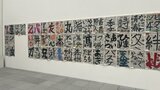 新聞紙に書いたユニークな書道展 大分 | 大分のニュース|OBS NEWS|大分放送
