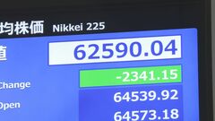 【速報】日経平均、一時2000円以上値下がり　前日のNY市場での半導体関連大幅下落受け| TBS CROSS DIG with Bloomberg