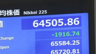 【速報】日経平均、一時1900円超値下がり　原油先物価格上昇で企業業績下押しに警戒感| TBS CROSS DIG with Bloomberg