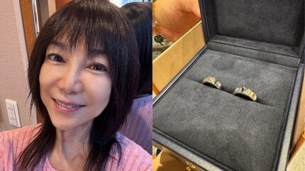 堀ちえみ 】 夫からルイ・ヴィトンの「ペアリング」のプレゼント 結婚