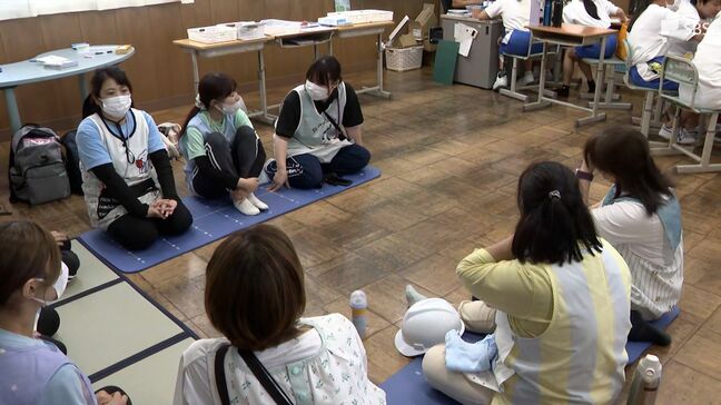 「こういう経験がないのでびっくり」津波警報発表で中学校に近隣住民など200人以上避難＝静岡・沼津市|TBS NEWS DIG