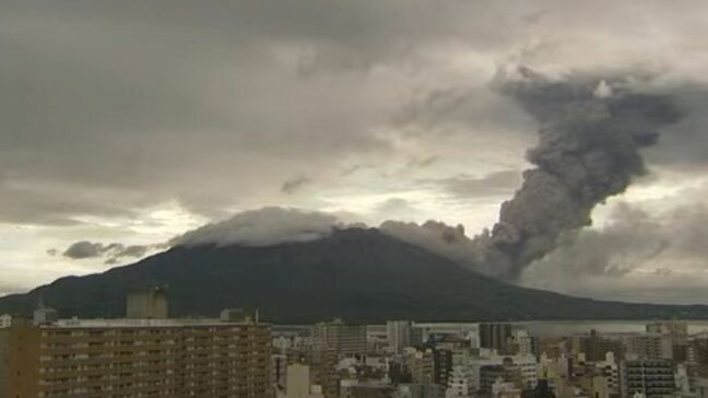 桜島で爆発的噴火　噴煙2000ｍ【きょう・あすの降灰予報】鹿児島|TBS NEWS DIG