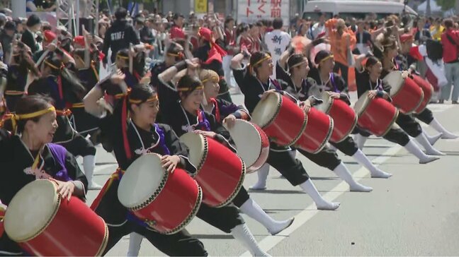 「にぎやかで楽しい」博多どんたく港まつり　晴天の2日目　「総おどり」でフィナーレへ　福岡|TBS NEWS DIG
