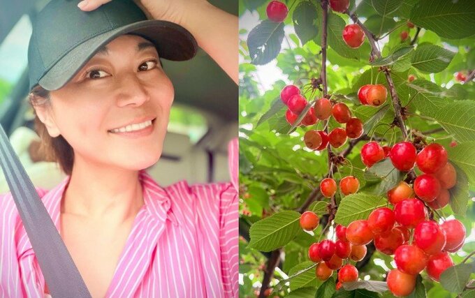【 氷川きよし 】「いやーん　どうしようダイエット中なのに」「初のさくらんぼ食べ放題」「50粒くらい笑笑笑　食べた」|TBS NEWS DIG