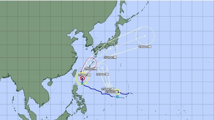 【台風情報】沖縄への影響はどうなる？「強い勢力」の台風7号(メーカラー)　週末に日本列島横断のおそれ　関東にも接近か...台風8号(ヒーゴス)のこのあとの勢力と進路を詳しく　今後の全国の天気を画像で　気象庁【ダブル台風】　　|　山形のニュース│TUYテレビユー山形