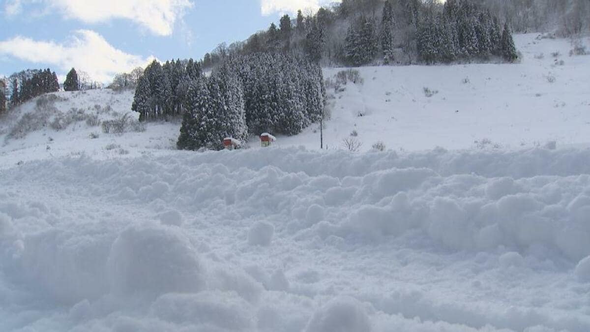 宇奈月温泉スキー場 雪不足で苦渋の営業休止 オープンからわずか1日