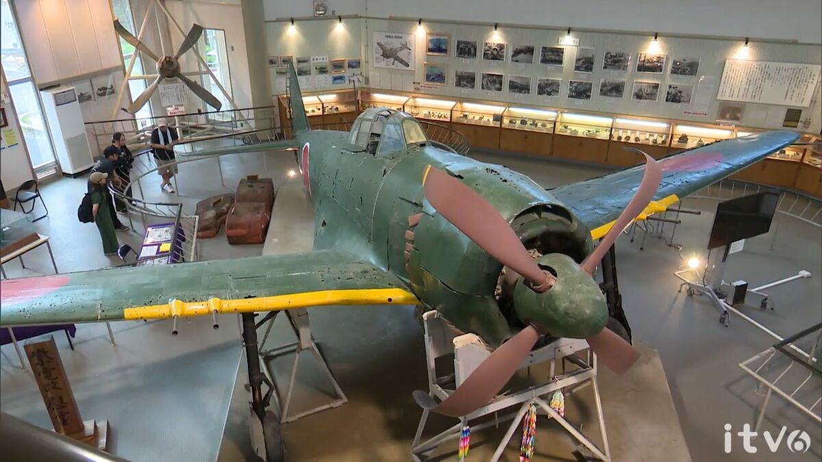 国内で唯一、愛媛県愛南町に保管されている旧日本海軍の戦闘機「紫電改