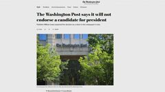 ワシントン・ポスト紙が大統領選の支持候補の表明見送り、論説担当者が民主党ハリス氏支持の記事準備もオーナーのジェフ・ベゾス氏が取りやめ決定| TBS CROSS DIG with Bloomberg