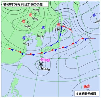 【台風情報】強い台風26号、27日(日)は沖縄の南をゆっくり北上へ 九州北部では非常に激しい雨を予想 停滞する前線の影響【雨と風のシミュレーション】 | 富山のニュース|天気・防災|チューリップテレビ