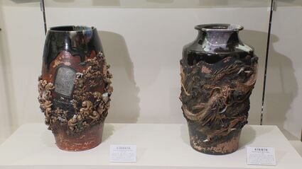 明治・大正時代に生産された陶磁器「隅田焼」の企画展 装飾に人間や龍
