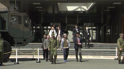 住宅地のミサイル〟を自治会関係者に限定公開 「厳しい情勢なんだなと