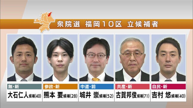 【ノーカット福岡10区】立候補者5人の第一声 最初の演説で訴えたこと 2026衆議院選挙|TBS NEWS DIG