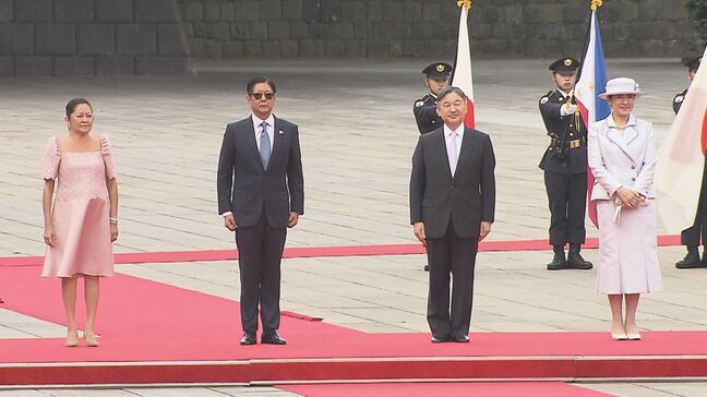 天皇皇后両陛下　国賓として来日中のフィリピン・マルコス大統領夫妻を迎え歓迎行事|TBS NEWS DIG