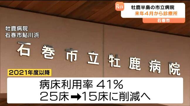 “25床から15床へ縮小”人口減少で牡鹿半島の病院が診療所に 訪問診療や処方薬配達で医療サービス拡充へ 宮城・石巻市|TBS NEWS DIG